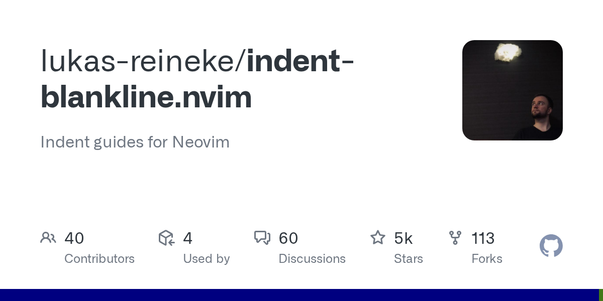 Indent guides  for Neovim. Contribute to lukas-reineke/indent-blankline.nvim development by creating an account on GitHub.