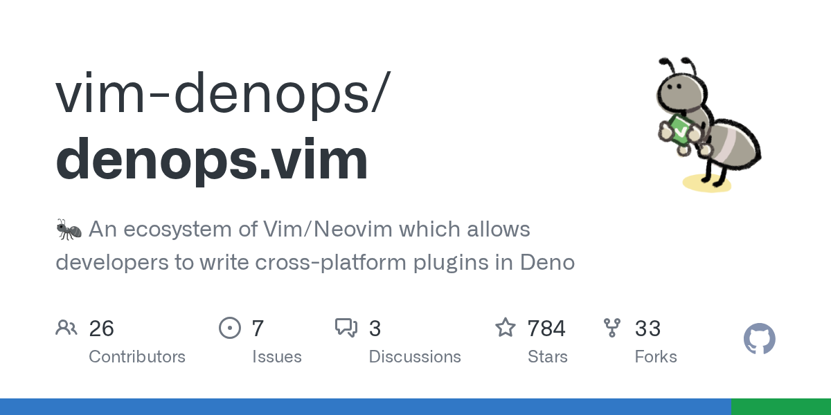 🐜  An ecosystem of Vim/Neovim which allows developers to write cross-platform plugins in Deno - vim-denops/denops.vim