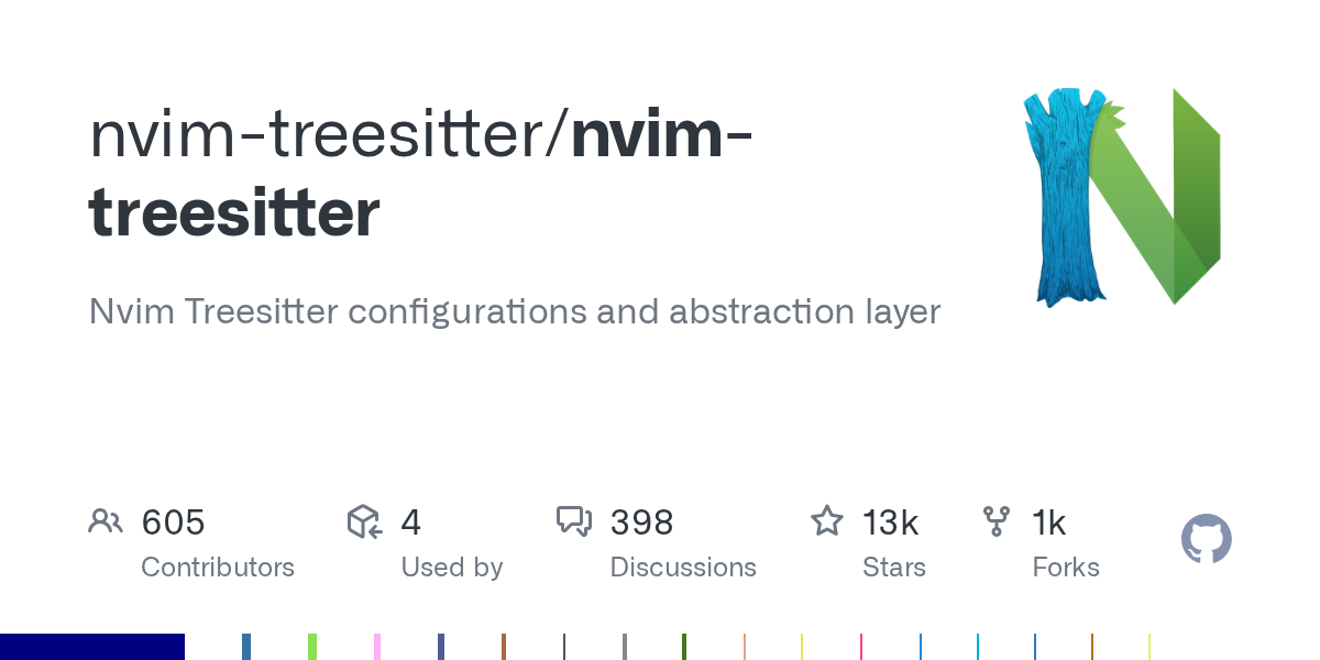 Nvim Treesitter configurations and abstraction layer - nvim-treesitter/nvim-treesitter